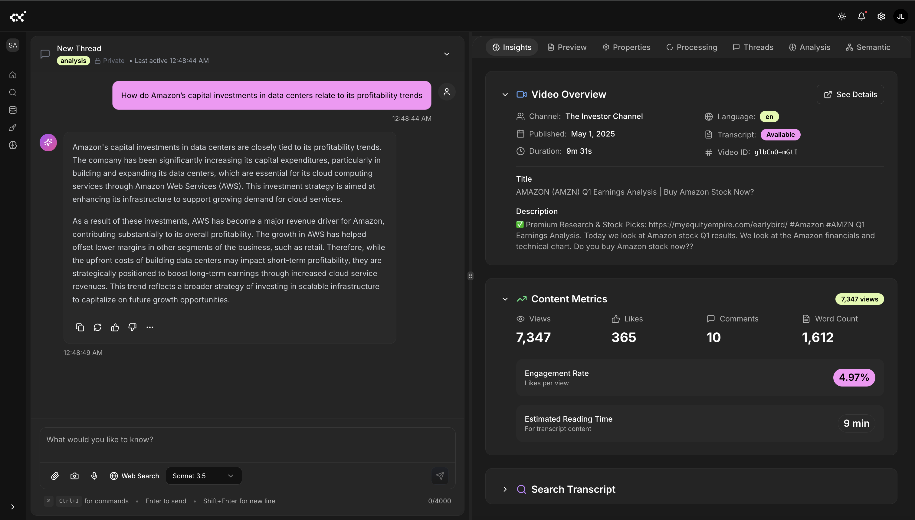 Explanatory reasoning generated from the knowledge graph
